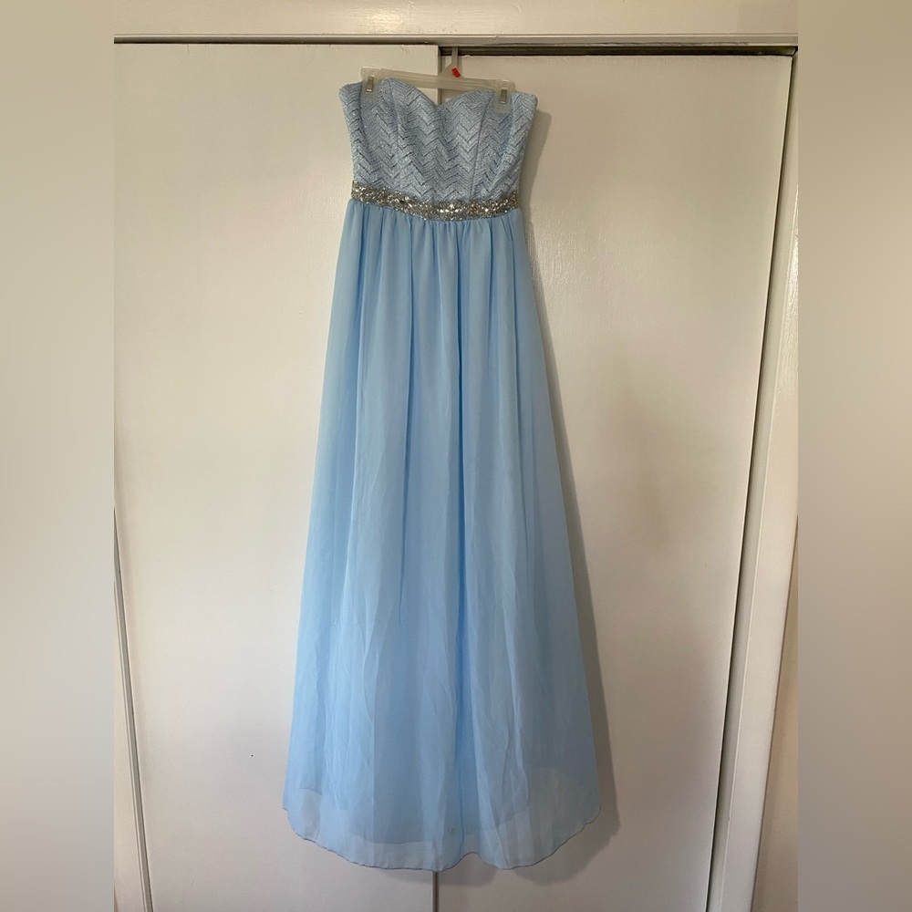 Speechless Blue Sweetheart Gown for Prom